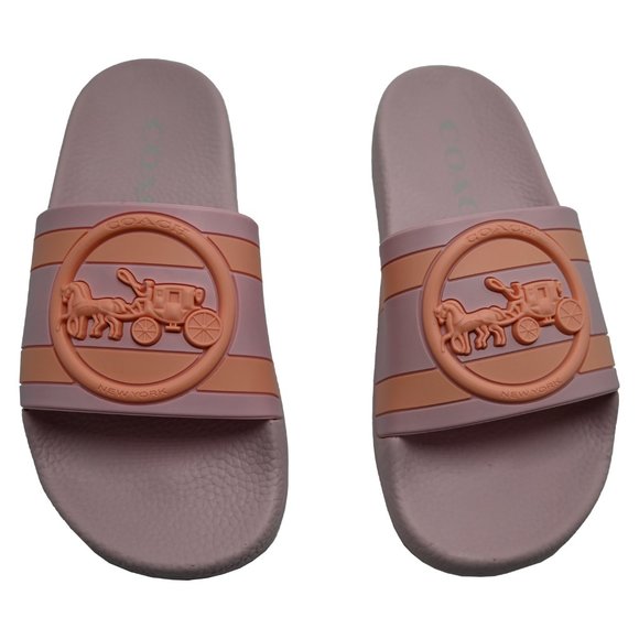 Coach ULI Sport Slide With Horse And Carriage Prin - Picture 1 of 4